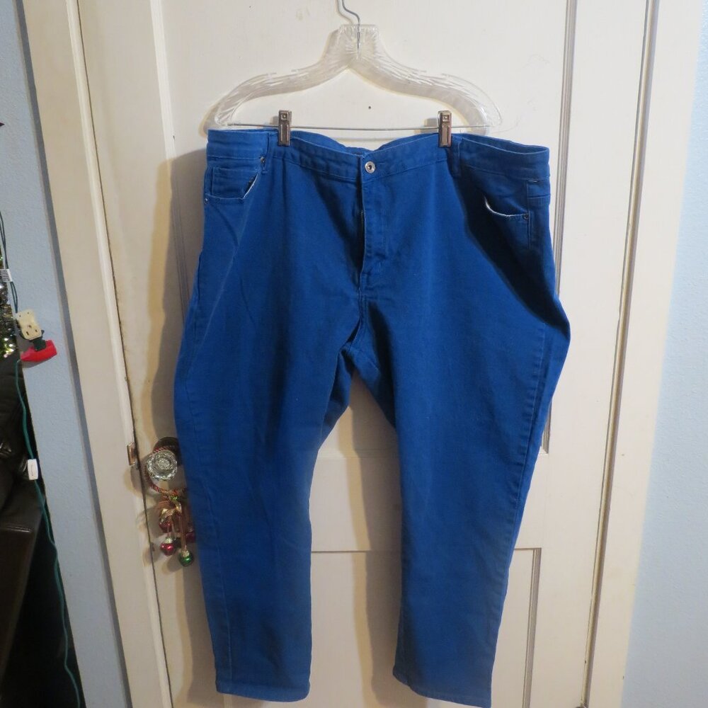 Women’s Salt Works Plus Relaxed Fit Straight Leg Mid Rise Blue Jeans Size 24W